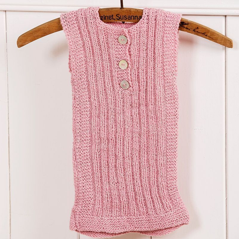 Nøstebarns merinoull 100g Gammel rosa