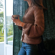 Stripet Ballongcardigan - Strikk - nan
