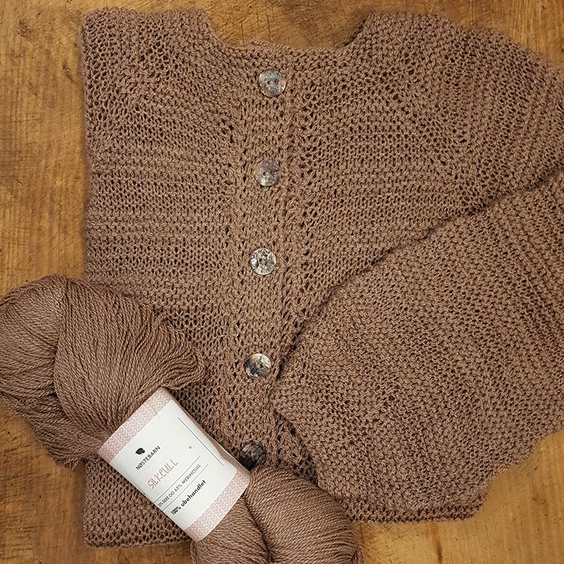 Stripet Ballongcardigan - Strikk