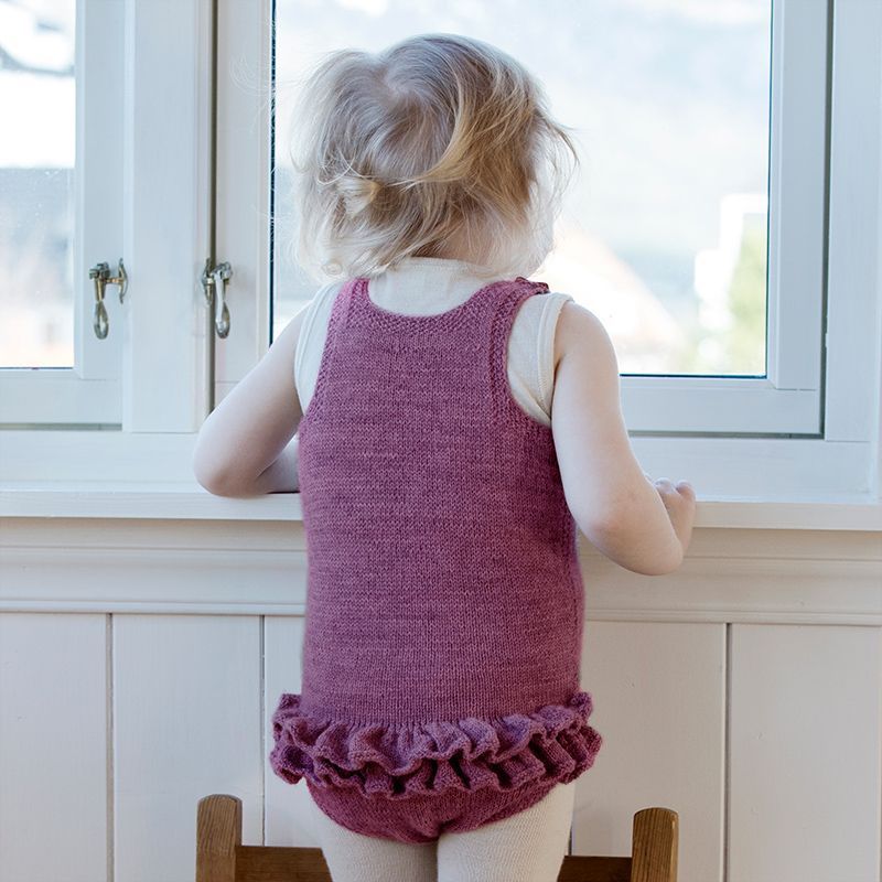Rufflerysj Romper - Strikk