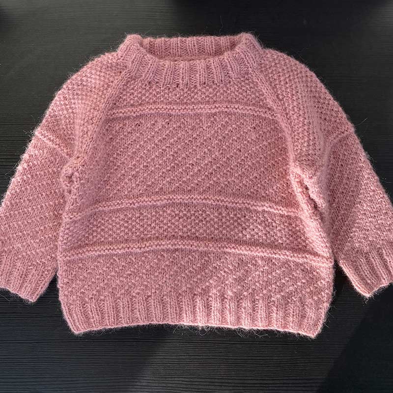 Nøstebarns merinoull 100g Gammel rosa