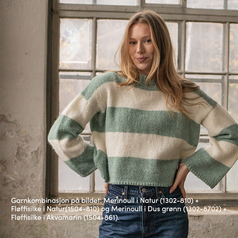 Sigrid stripegenser - Strikk