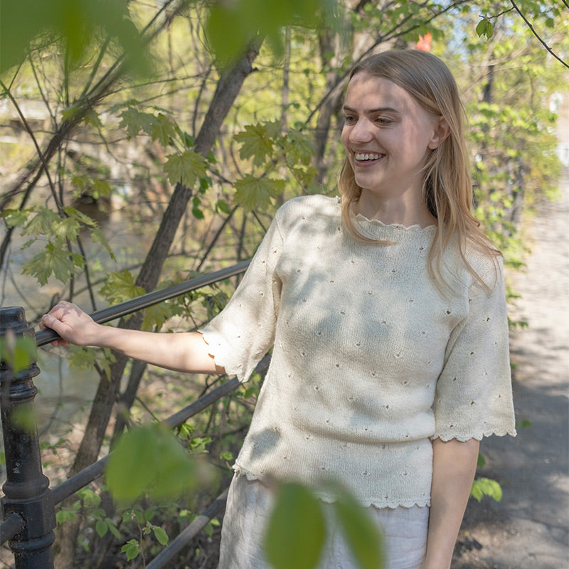 Ellies sommertopp - Strikk