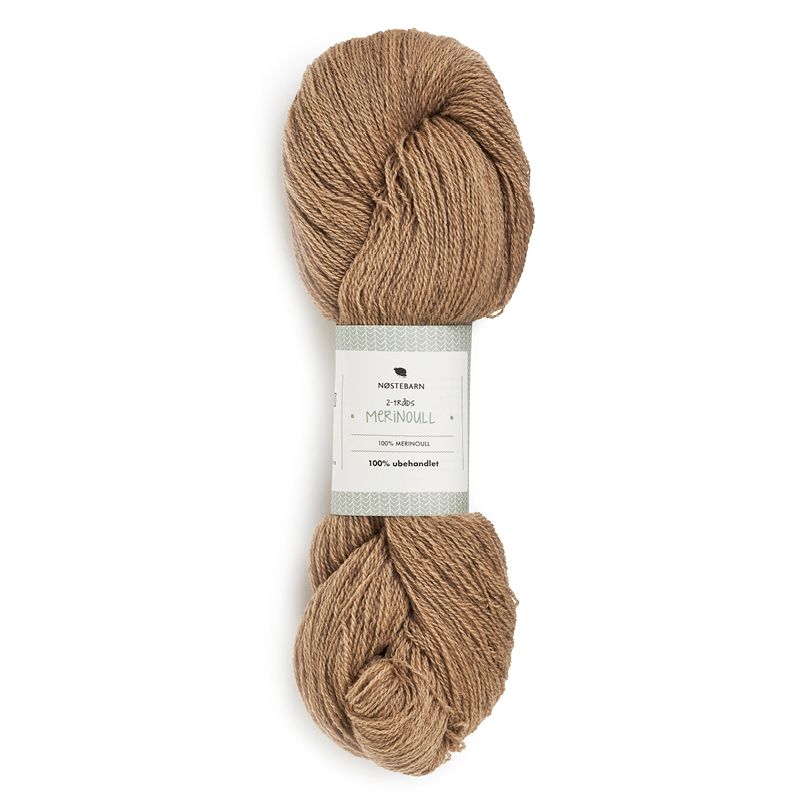 Nøstebarns merinoull 100g  Kamel
