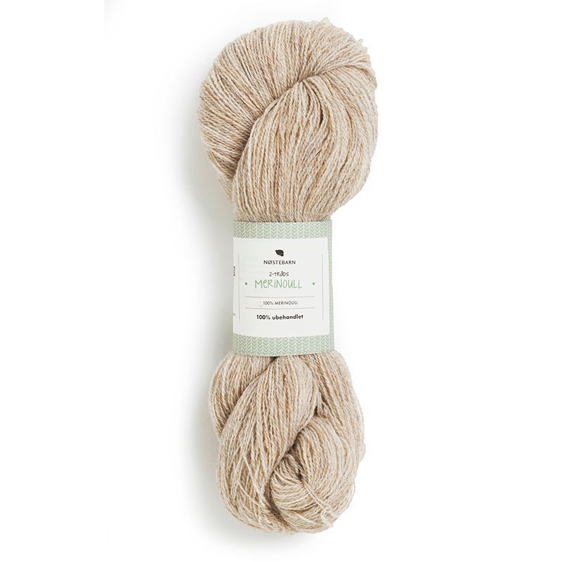 Nøstebarns merinoull 100g  Naturbeige