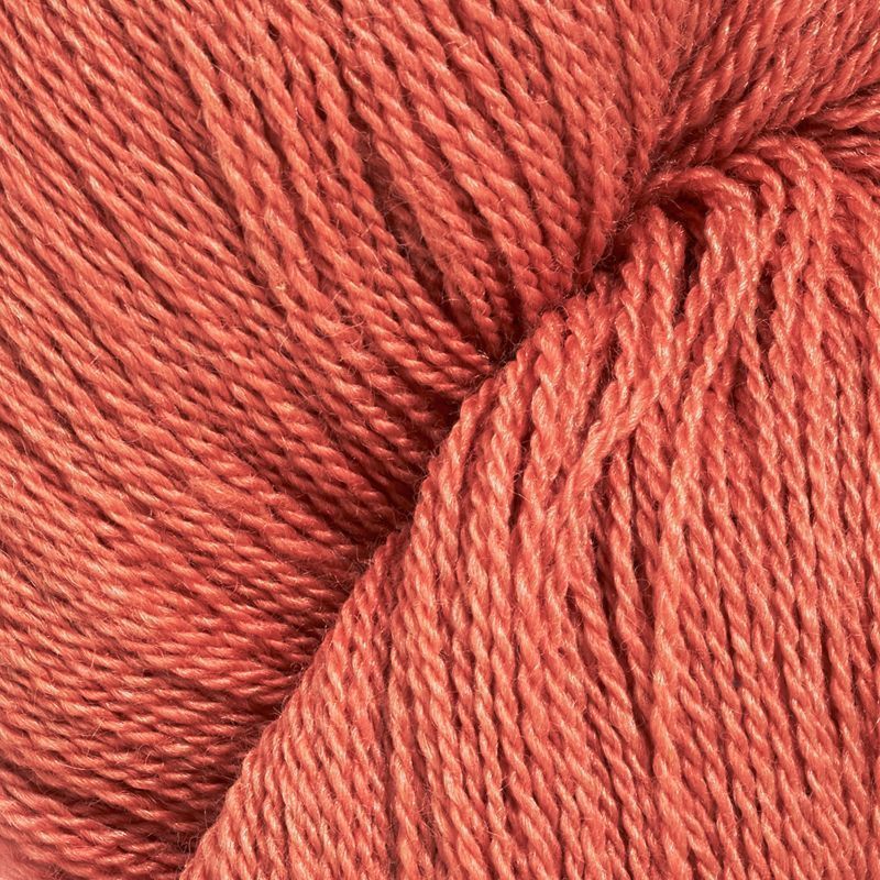 Silkeull 65% merino 35%silke 100g Fersken - swatch