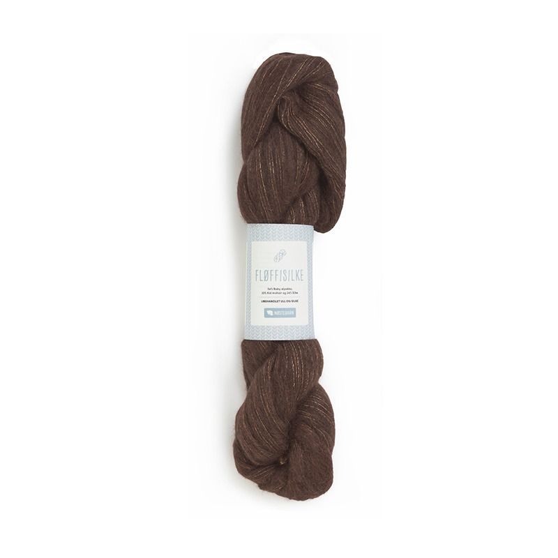 Fløffisilke 50g Naturbrun