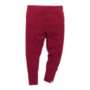 Babytights i ull med silke ribbestrikk