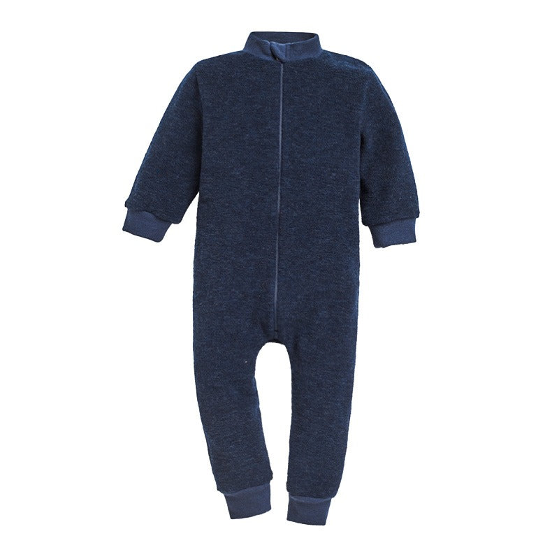 Dress i ullfrotté  - Blå/turkis