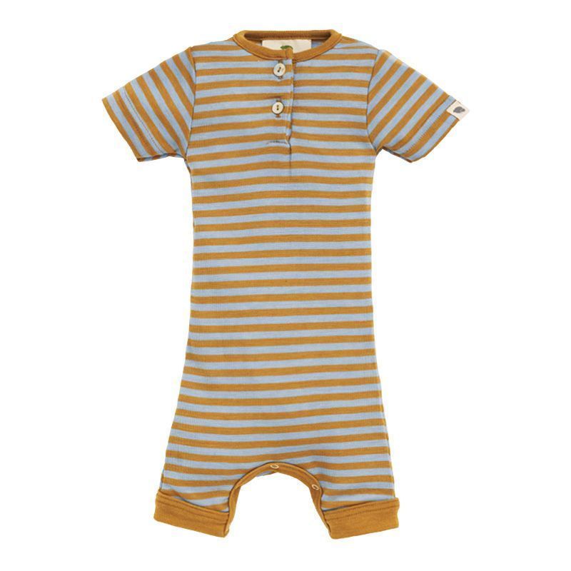 Sommerdress i ull med silke - Blå/turkis