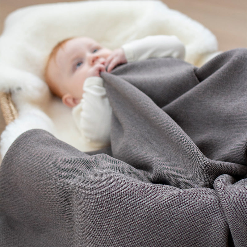 Rilleteppe, babyteppe i ull