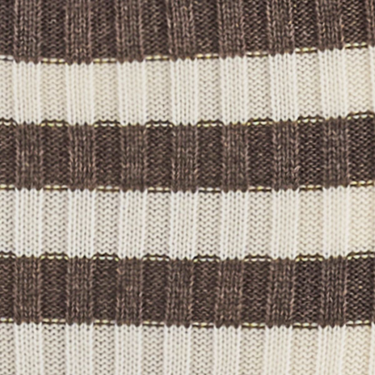 Ribbestrikket ullbukse - Lys brun/Natur - swatch