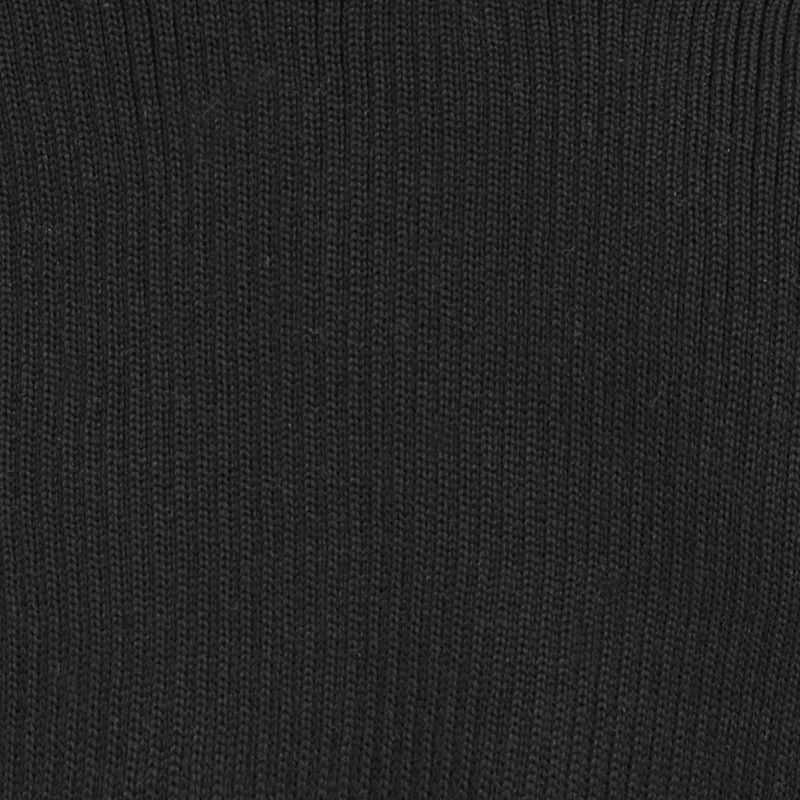 Hals one size i ribbestrikket ull - swatch