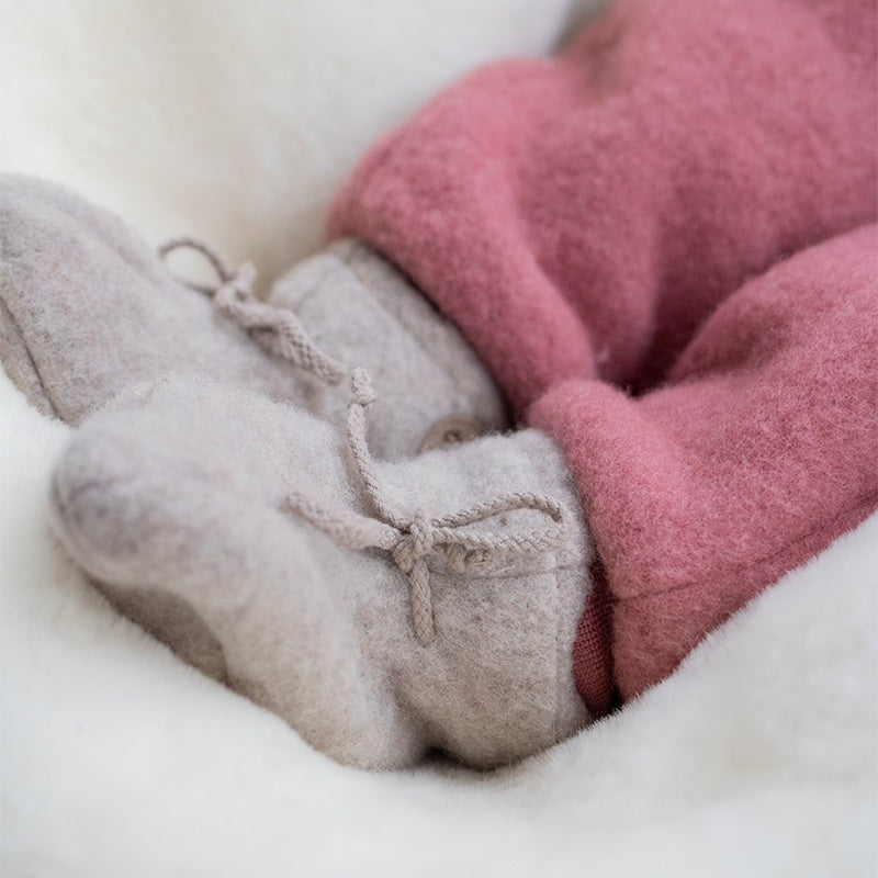 Babysokker i ullfleece Lin