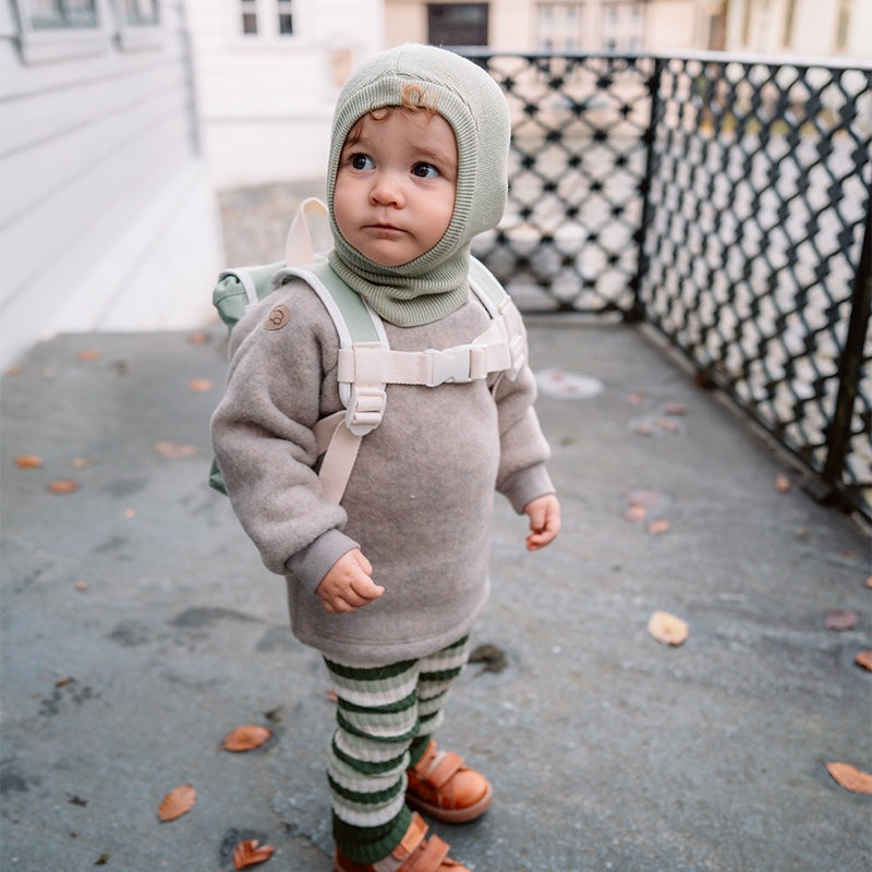 Babygenser i ullfleece - Linfarge