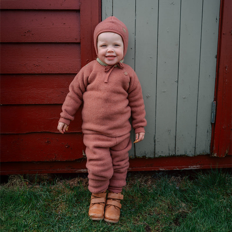 Babybukse i ullfleece