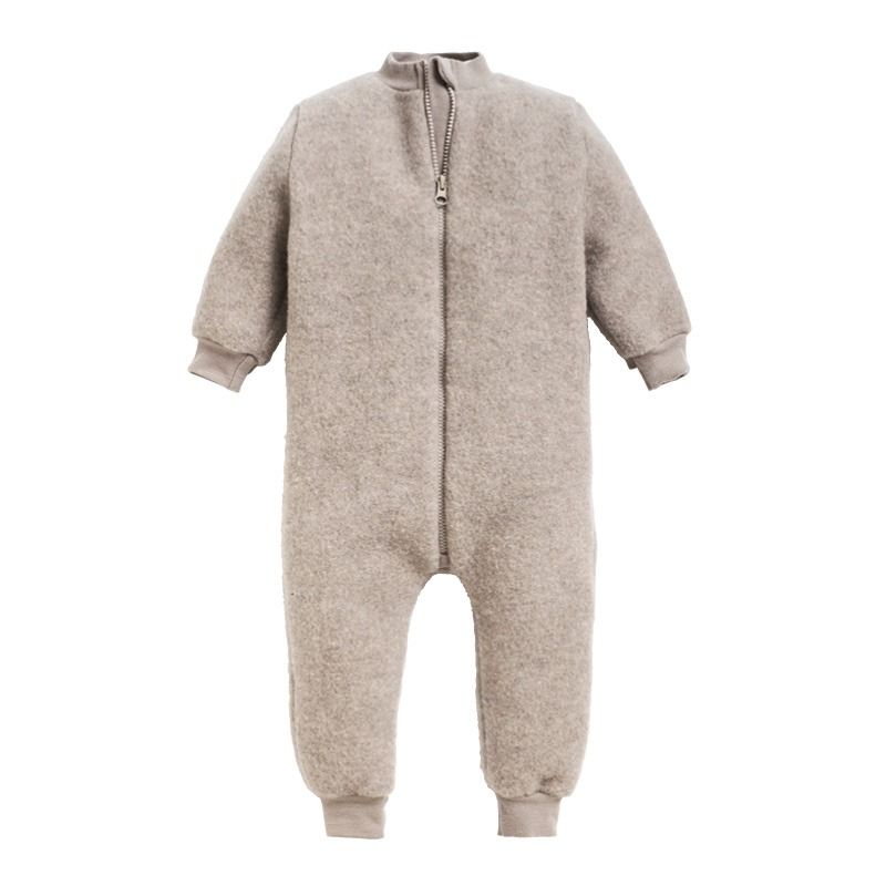 Hel dress i ullfleece - Linfarge