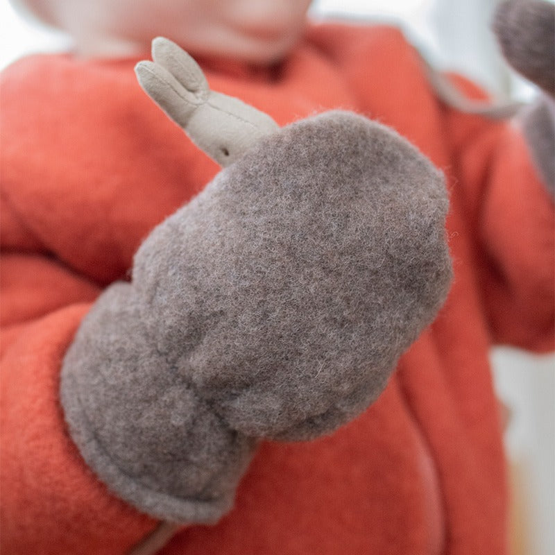 Babyvotter med tommel ullfleece, 2 (9mnd-2år)