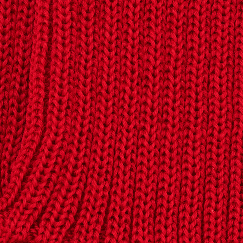 mellomtykk ullsokk - rød - swatch