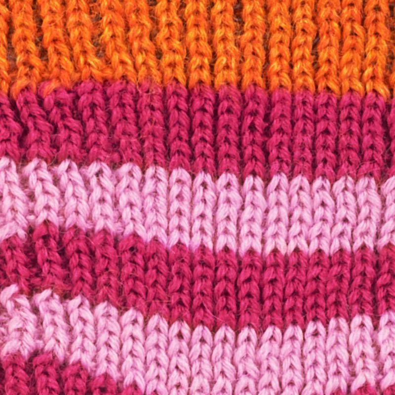 Tykke ullsokker barn - Oransje/rød - swatch