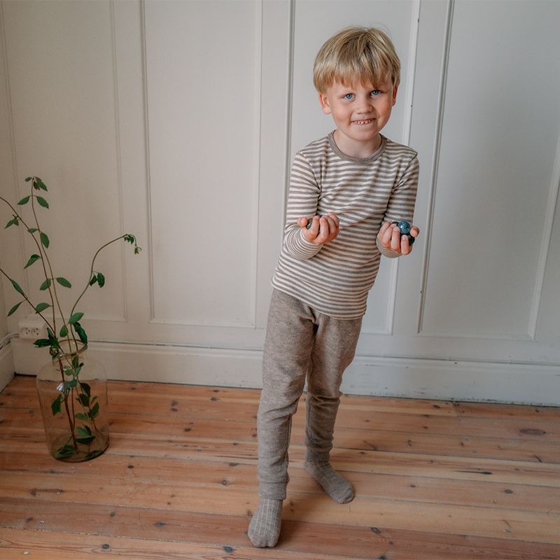 Bukse i ullfrotté - Lin