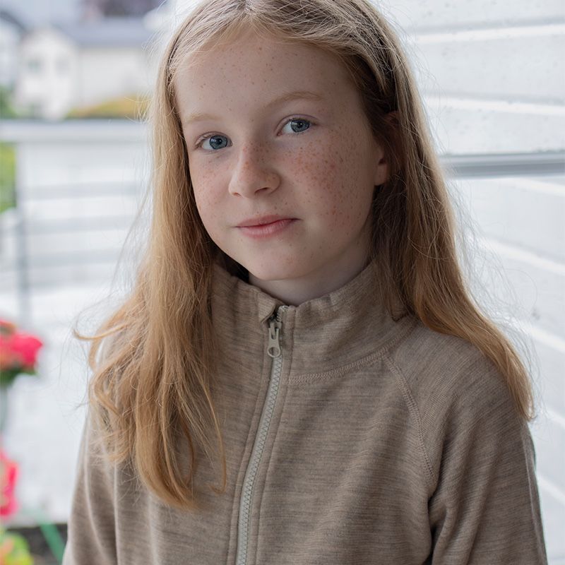 Jakke i ullfrotté - Linfarget