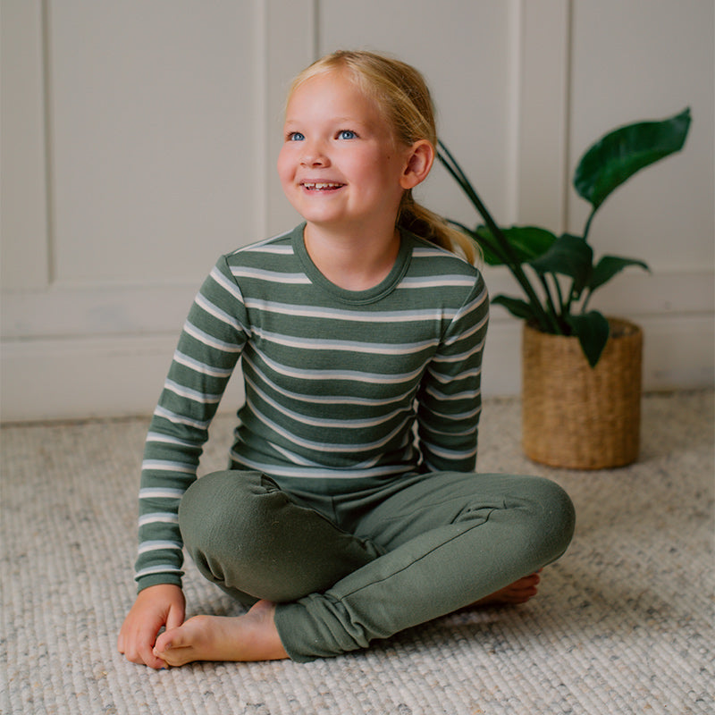 Barnetrøye i ull med silke