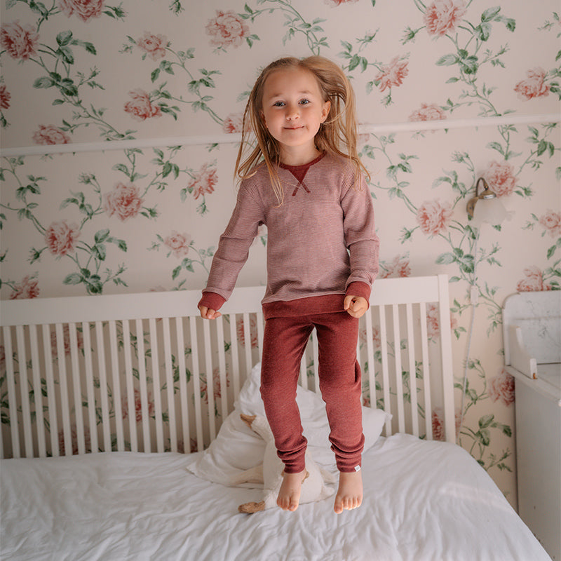 Genser barn i ull med silke