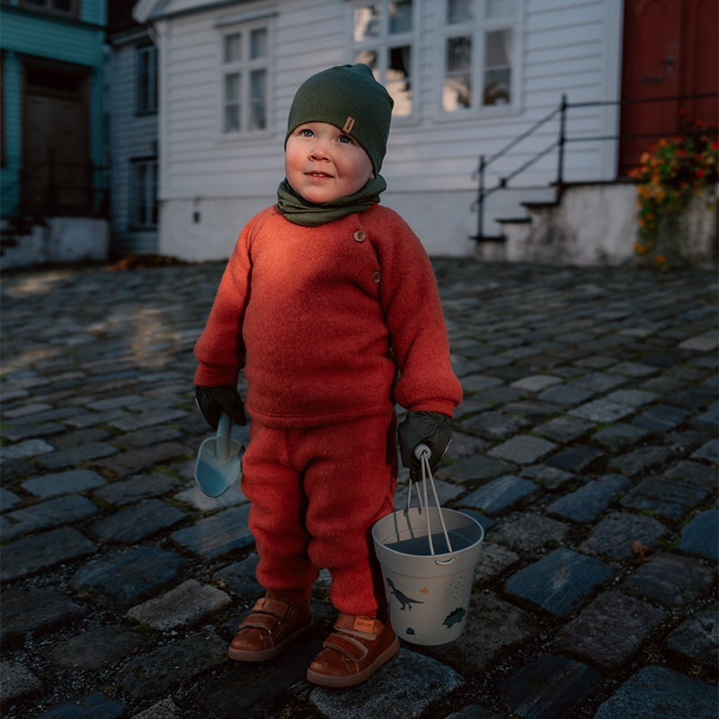 Tubehals i ull med silke, 1(barn/voksen)