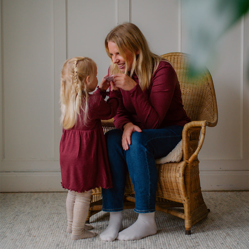 Polotrøye i finribbet ull med silke