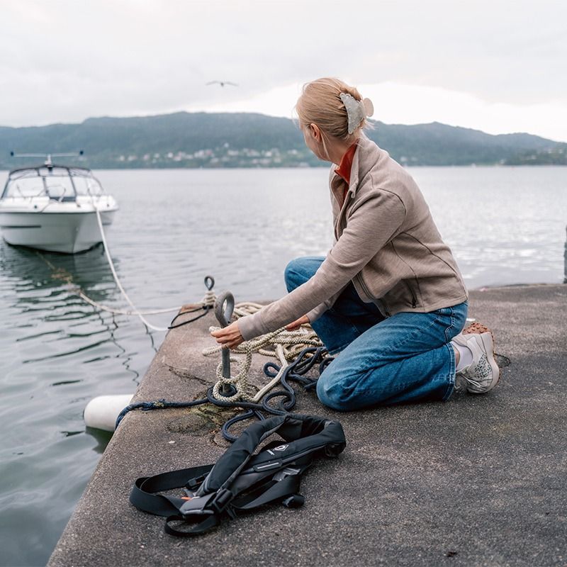 Damejakke i ullfrotté - Lin