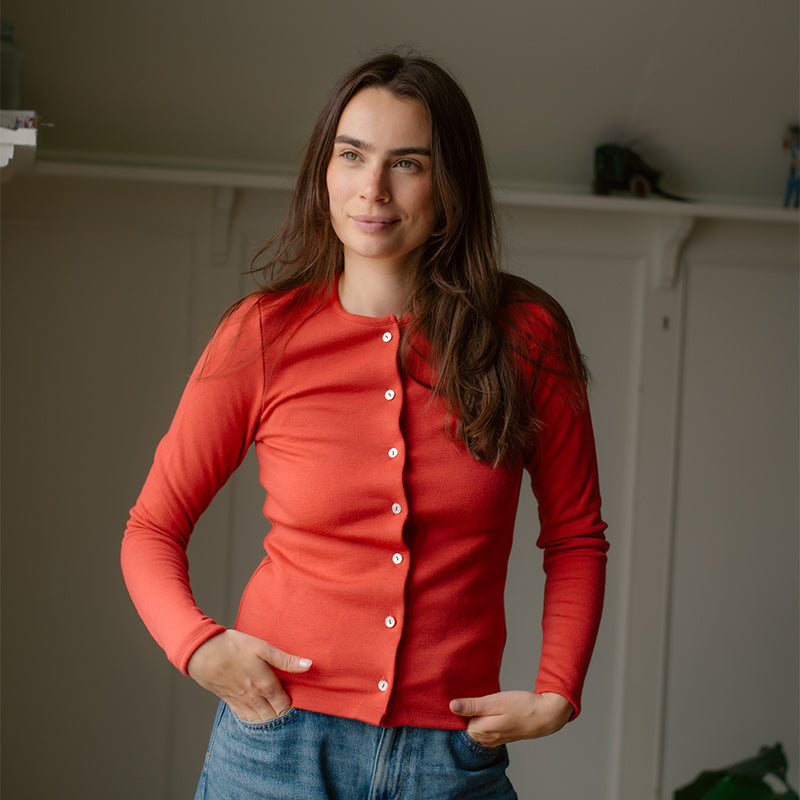 Cardigan i ull