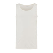 Singlet i ull med silke unisex - Natur - Hvit/natur