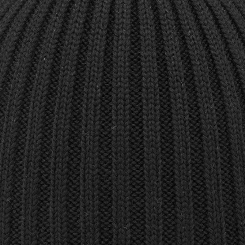 Ribbestrikket cardigan - Svart - swatch