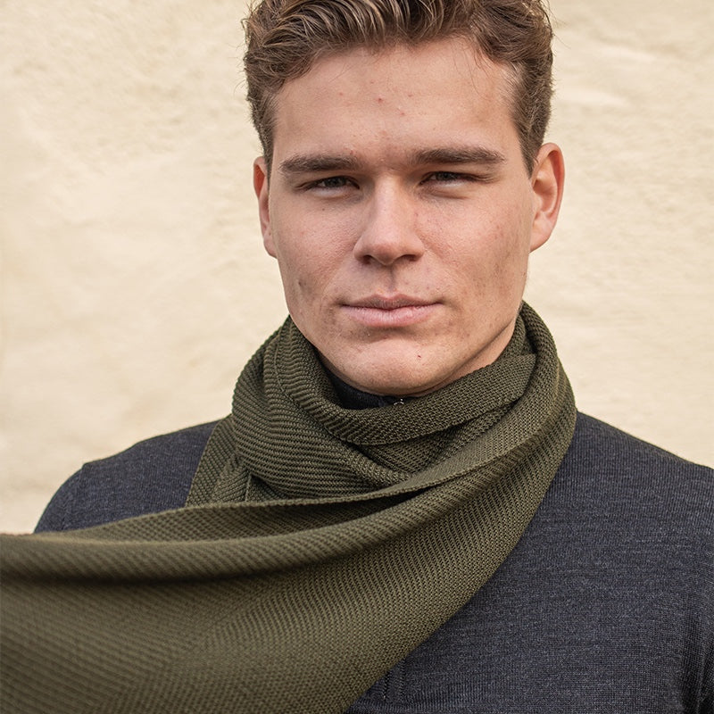 Ullskjerf herringbone