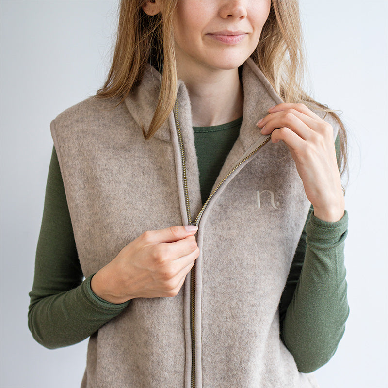Vest i ullfleece