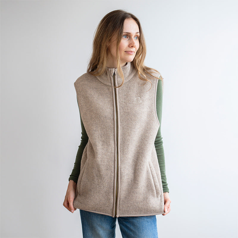 Vest i ullfleece