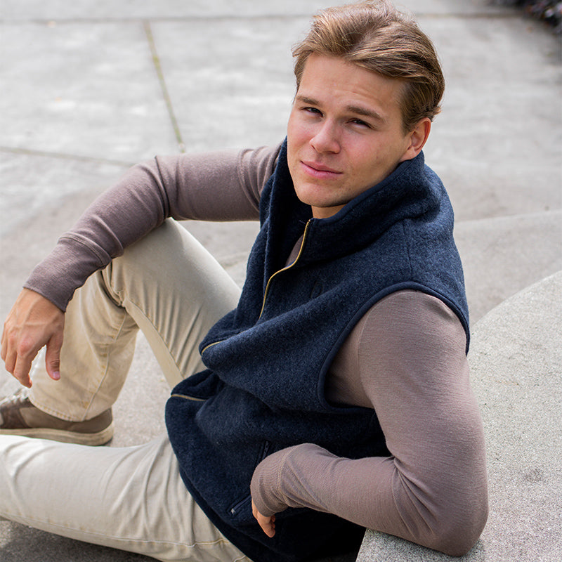 Vest i ullfleece