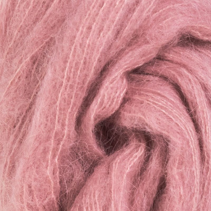 Fløffisilke 50g Gammelrosa - swatch