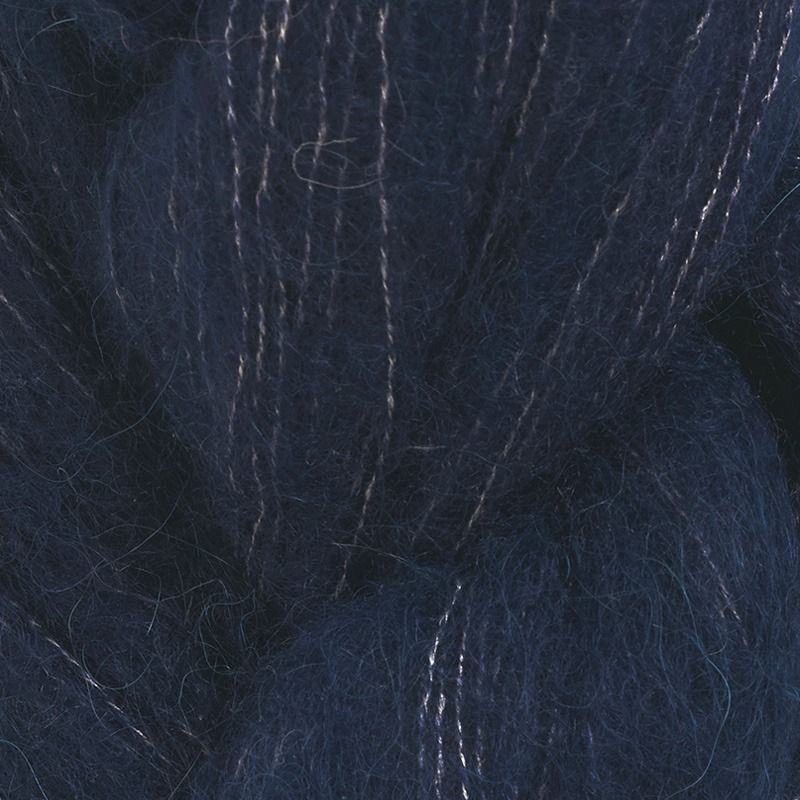 Fløffisilke 50g Midnattsblå - swatch