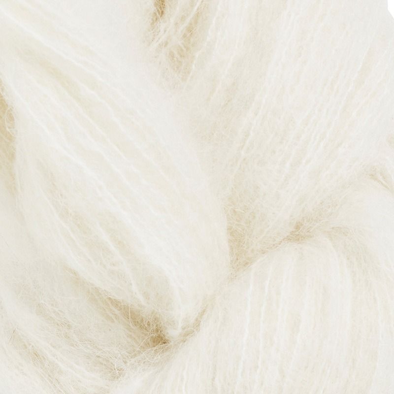 Fløffisilke 50g Natur - swatch