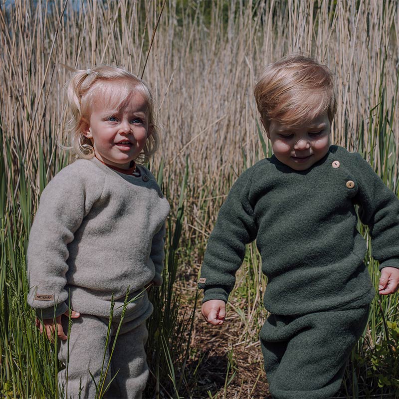 Babybukse i ullfleece - Lin