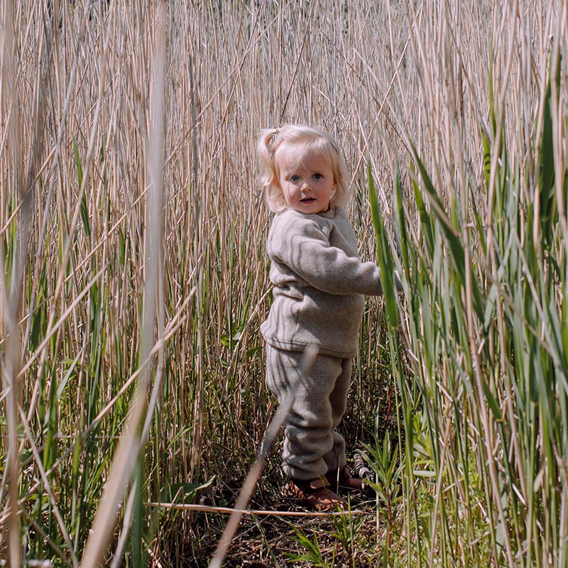 Babybukse i ullfleece - Lin
