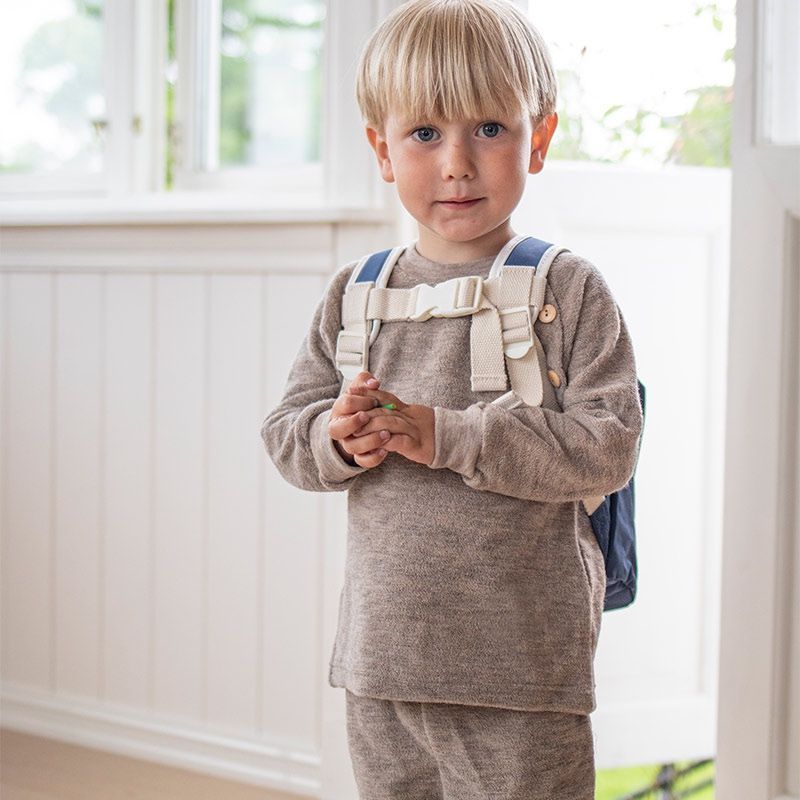 Babygenser i ullfrotté - Linfarge