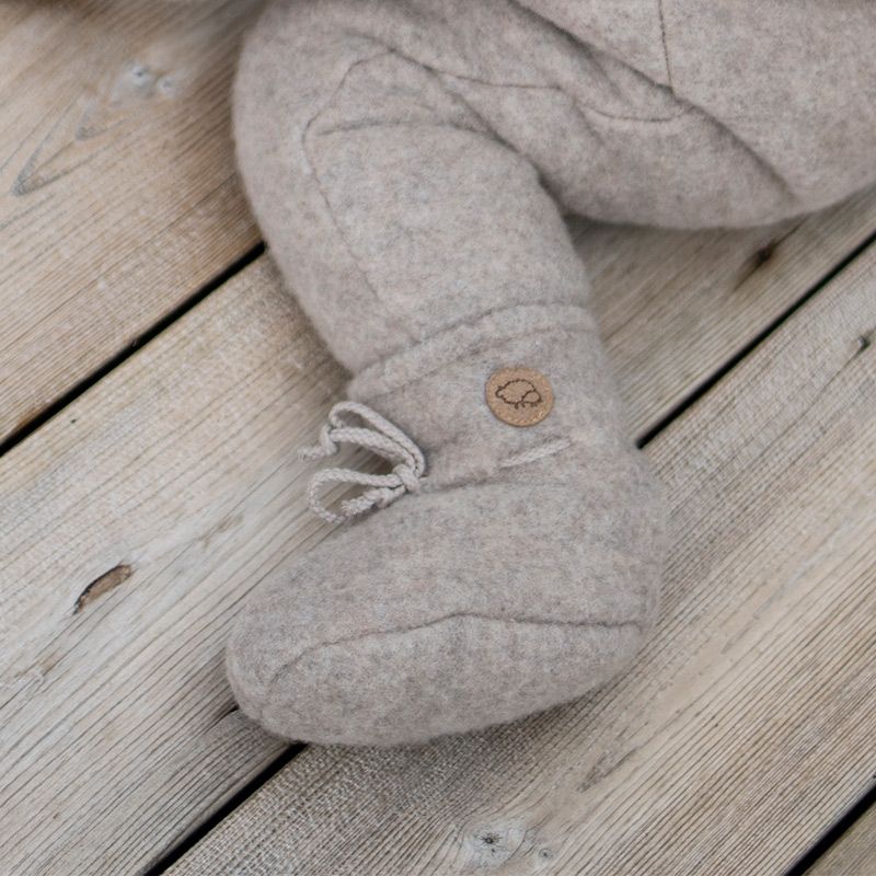 Babysokker i ullfleece Lin
