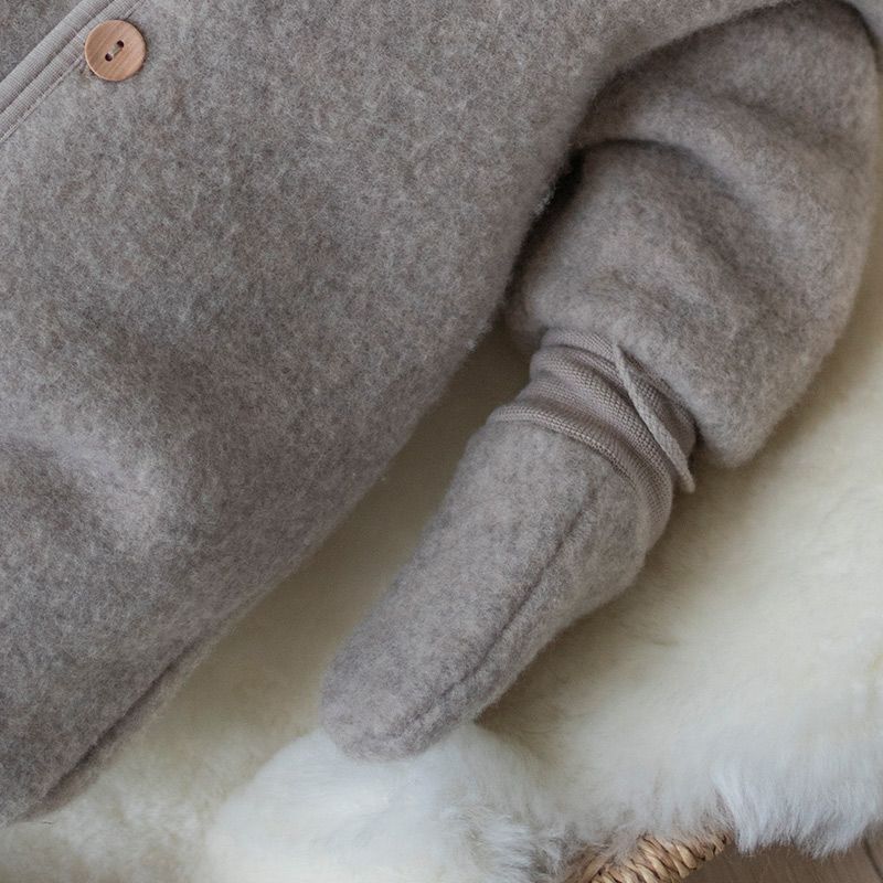 Babyvott i ullfleece Lin