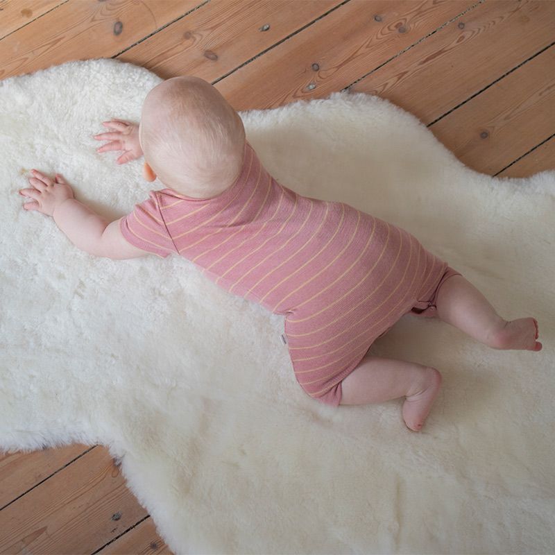 Sommerdress i ull med silke - Rosa