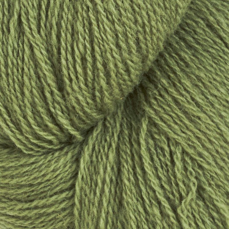 Nøstebarns merinoull 100g Lys oliven - swatch
