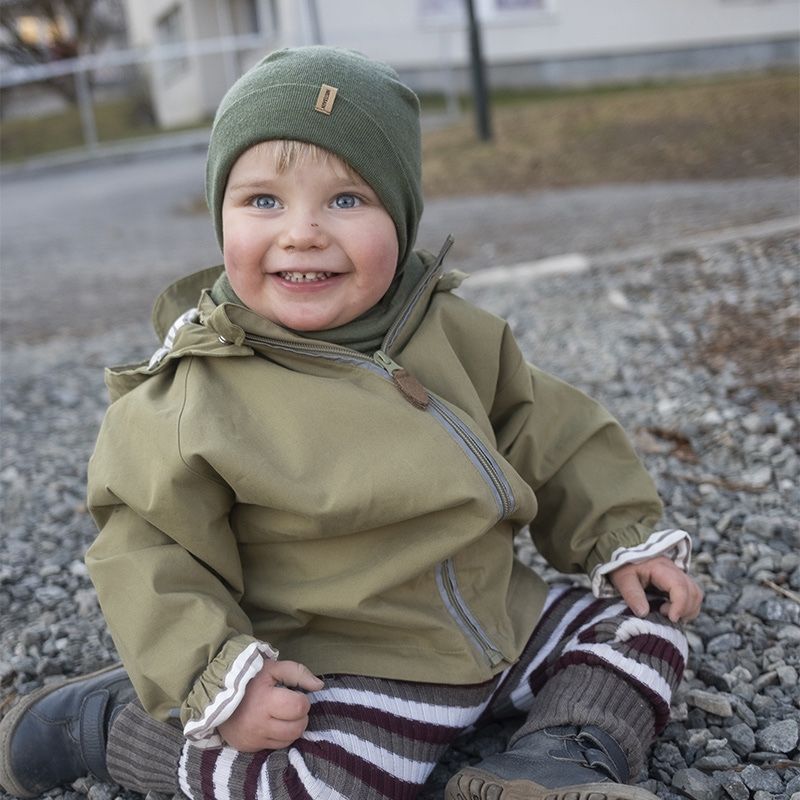Lue i ull med silke - Olivin