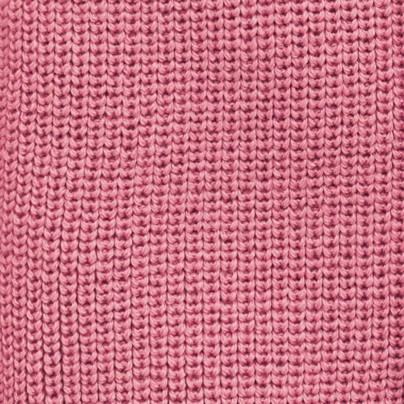 Ribbestrikket pannebånd i ull - swatch